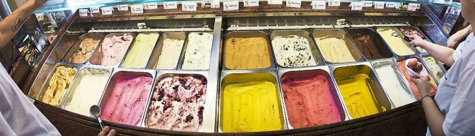 Eiscafs und Eisdielen